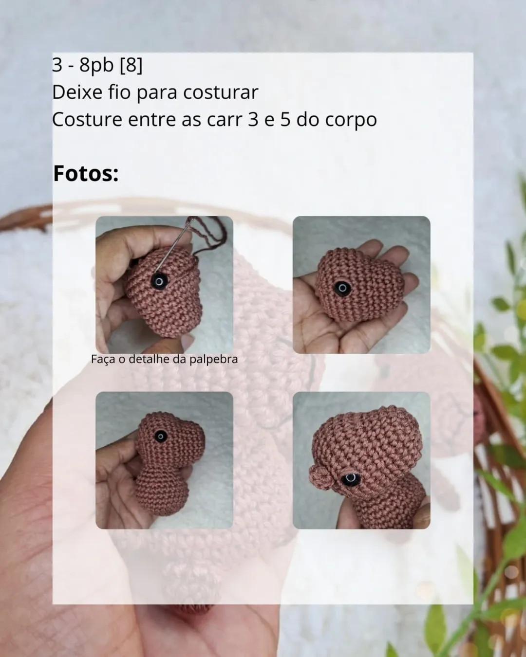 Gráfico de crochê gratuito: Capivara fofa!