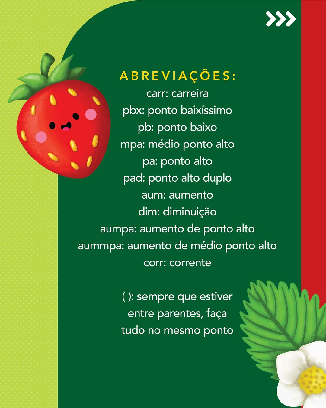 Gráfico de crochê gratuito: chaveiro morango Ruby