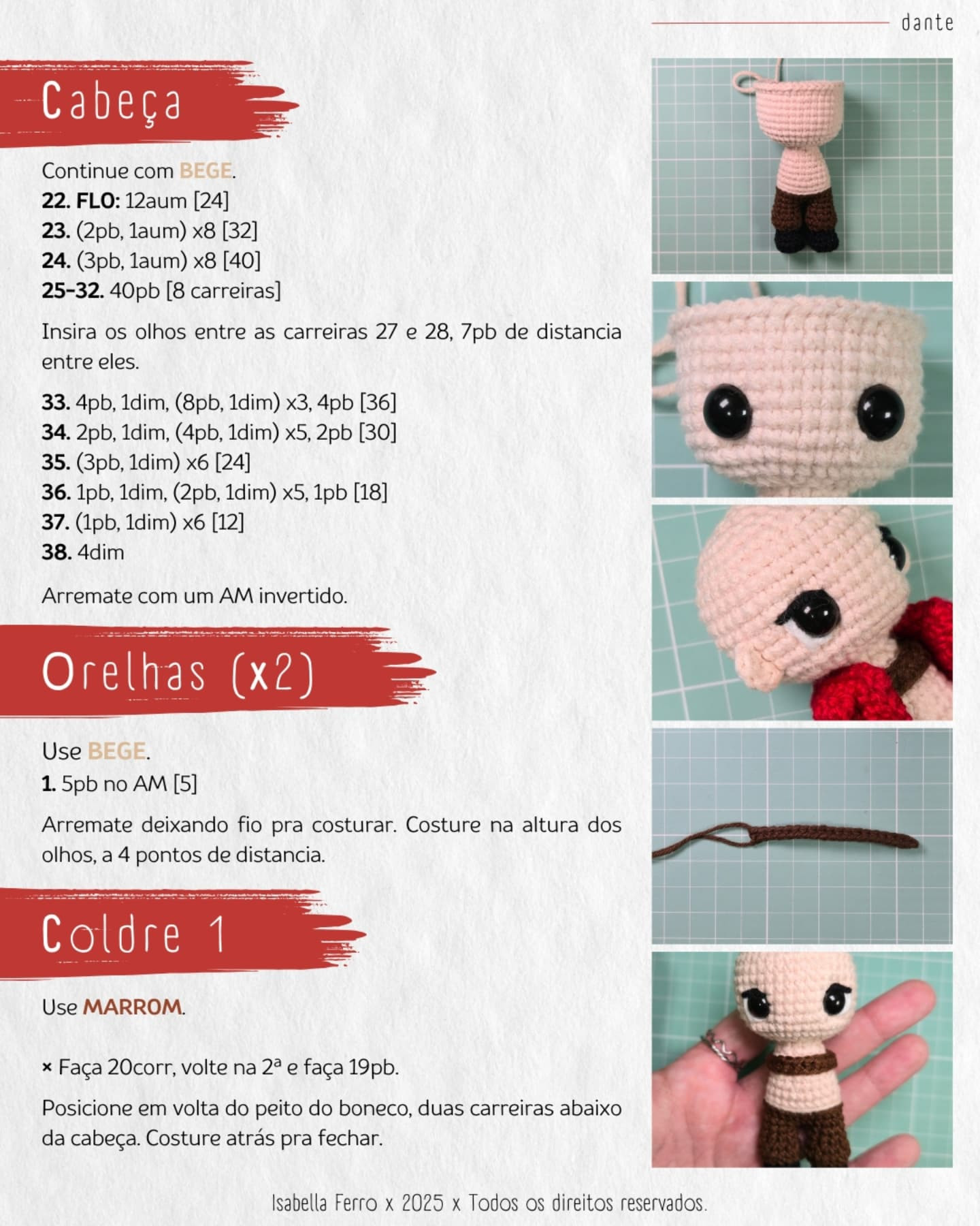 Gráfico de crochê gratuito do Dante