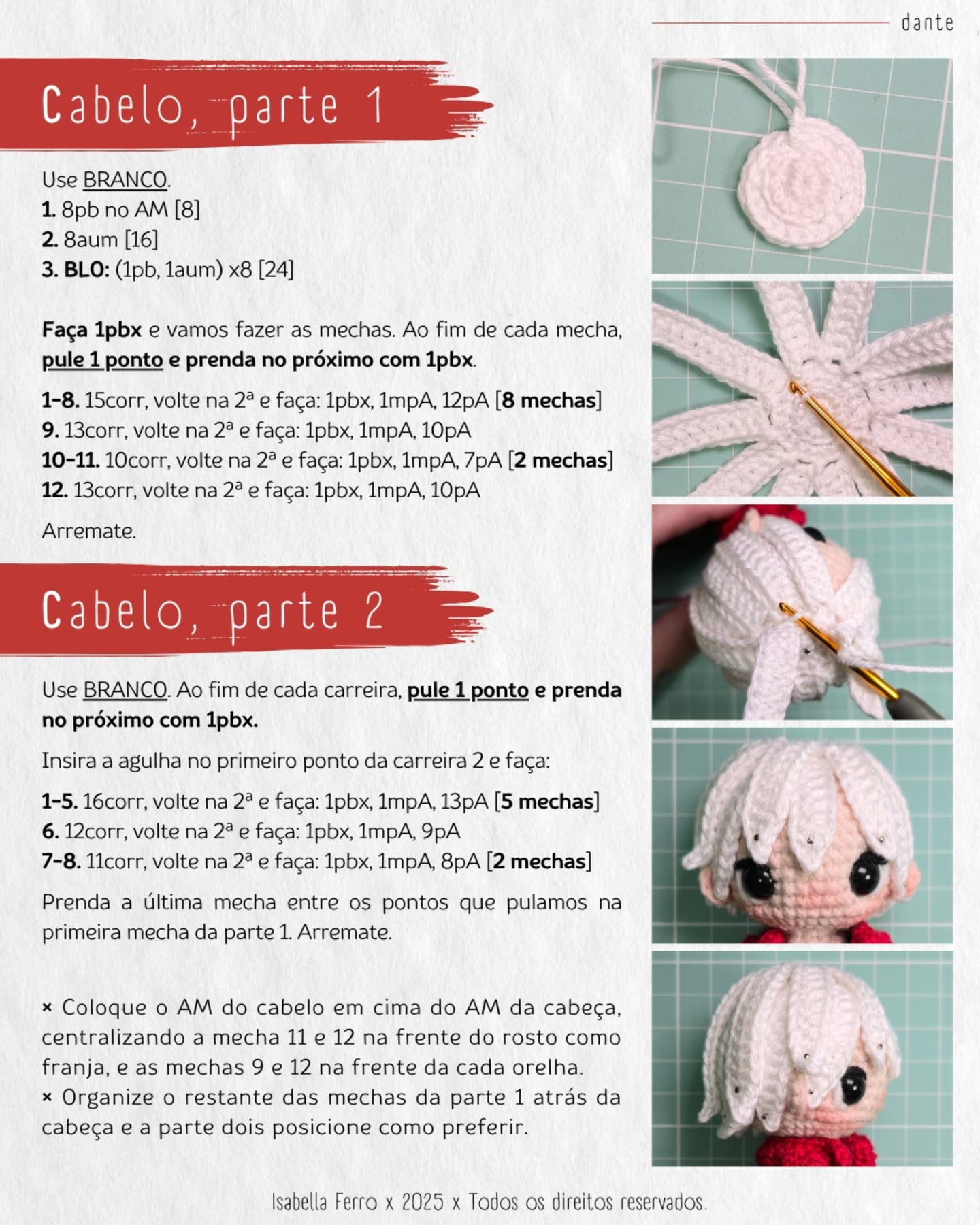 Gráfico de crochê gratuito do Dante