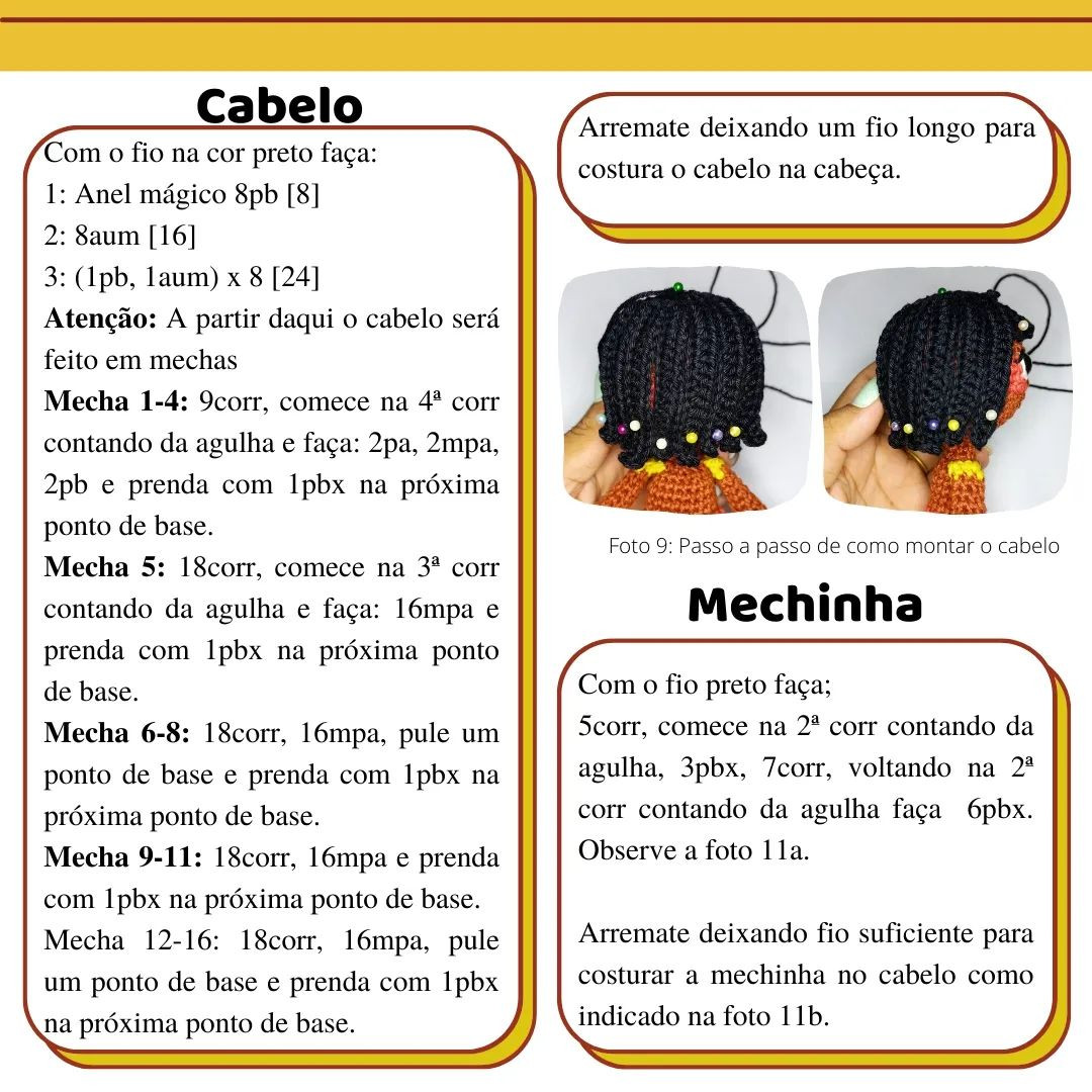 Gráfico de crochê gratuito: Indígena Tainá