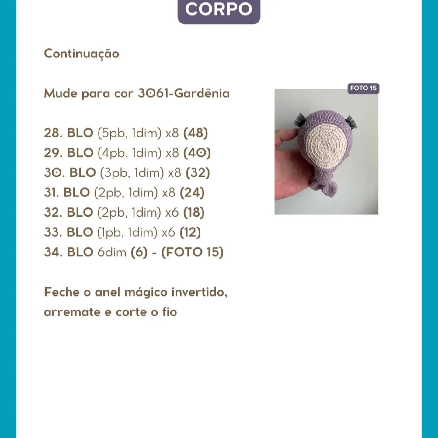 Gráfico de crochê gratuito: Jojoaba, a baleia