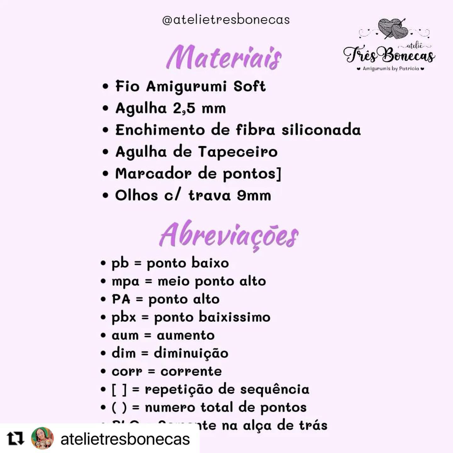 Gráfico de crochê gratuito: Mini Bailarina