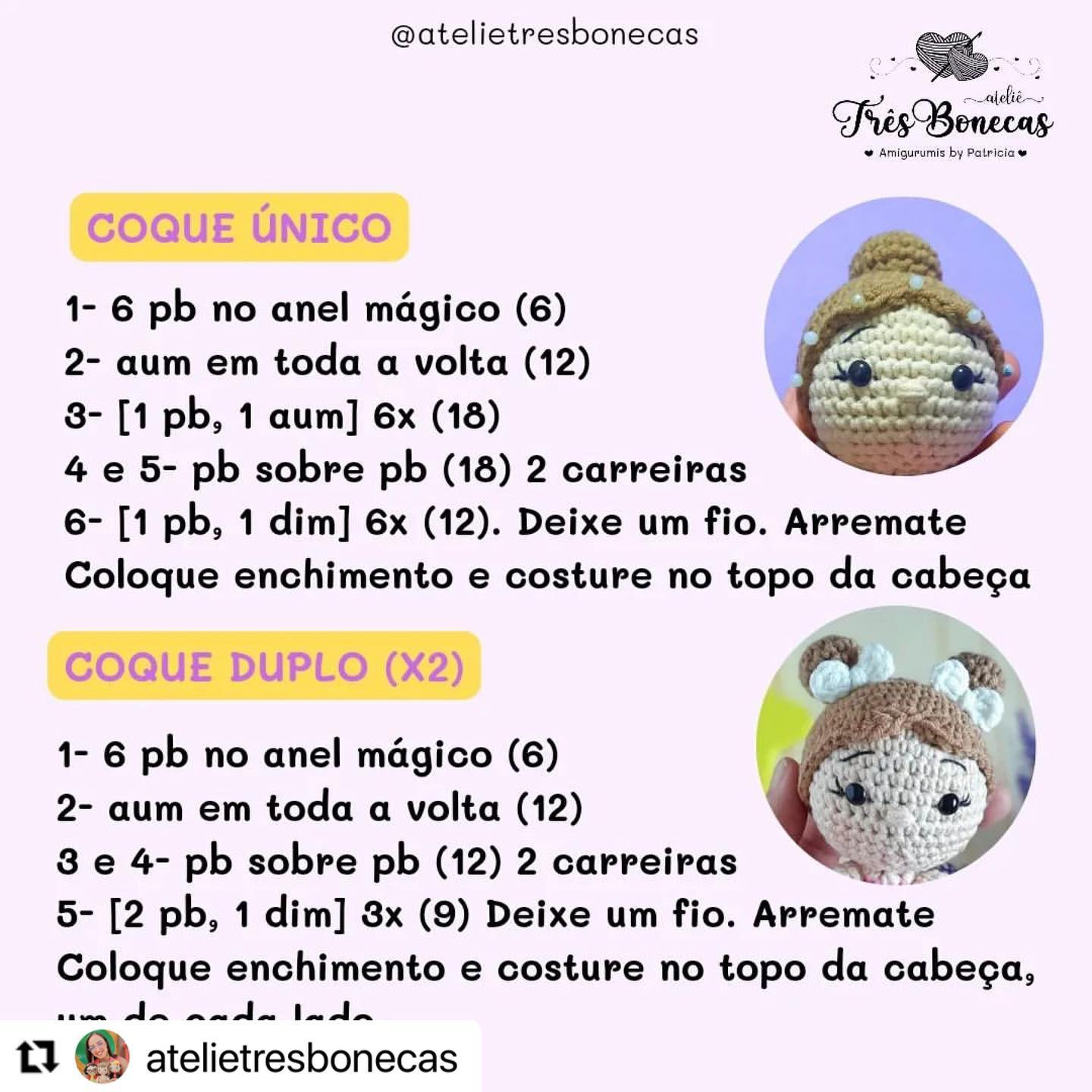 Gráfico de crochê gratuito: Mini Bailarina