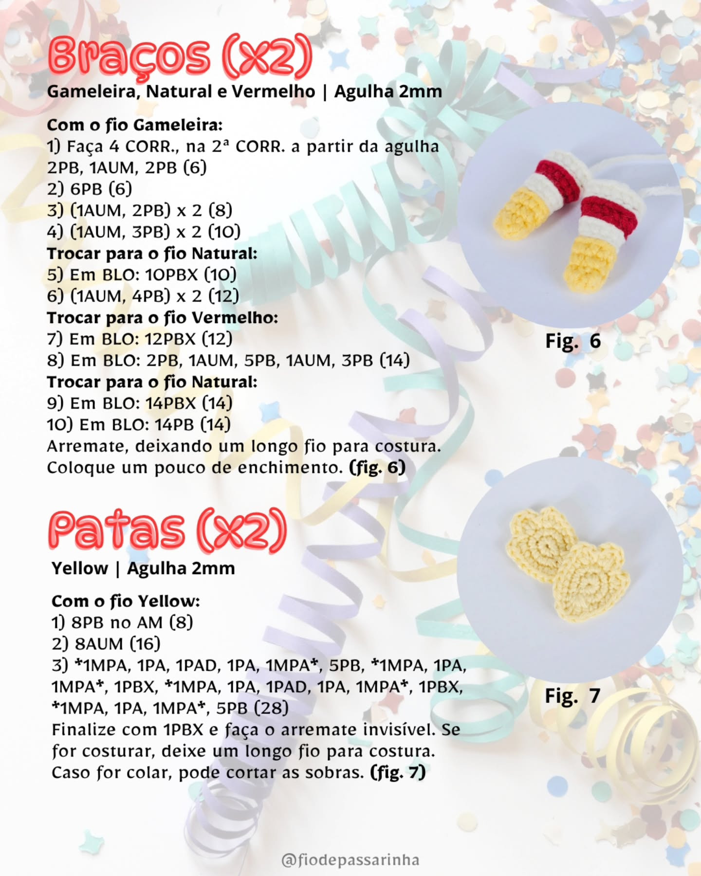 Gráfico de crochê gratuito: Psyduck Sambista
