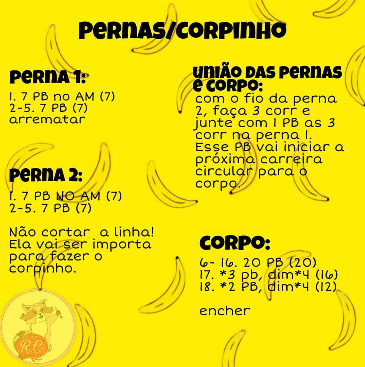 Gráfico de crochê: Macaco charmoso