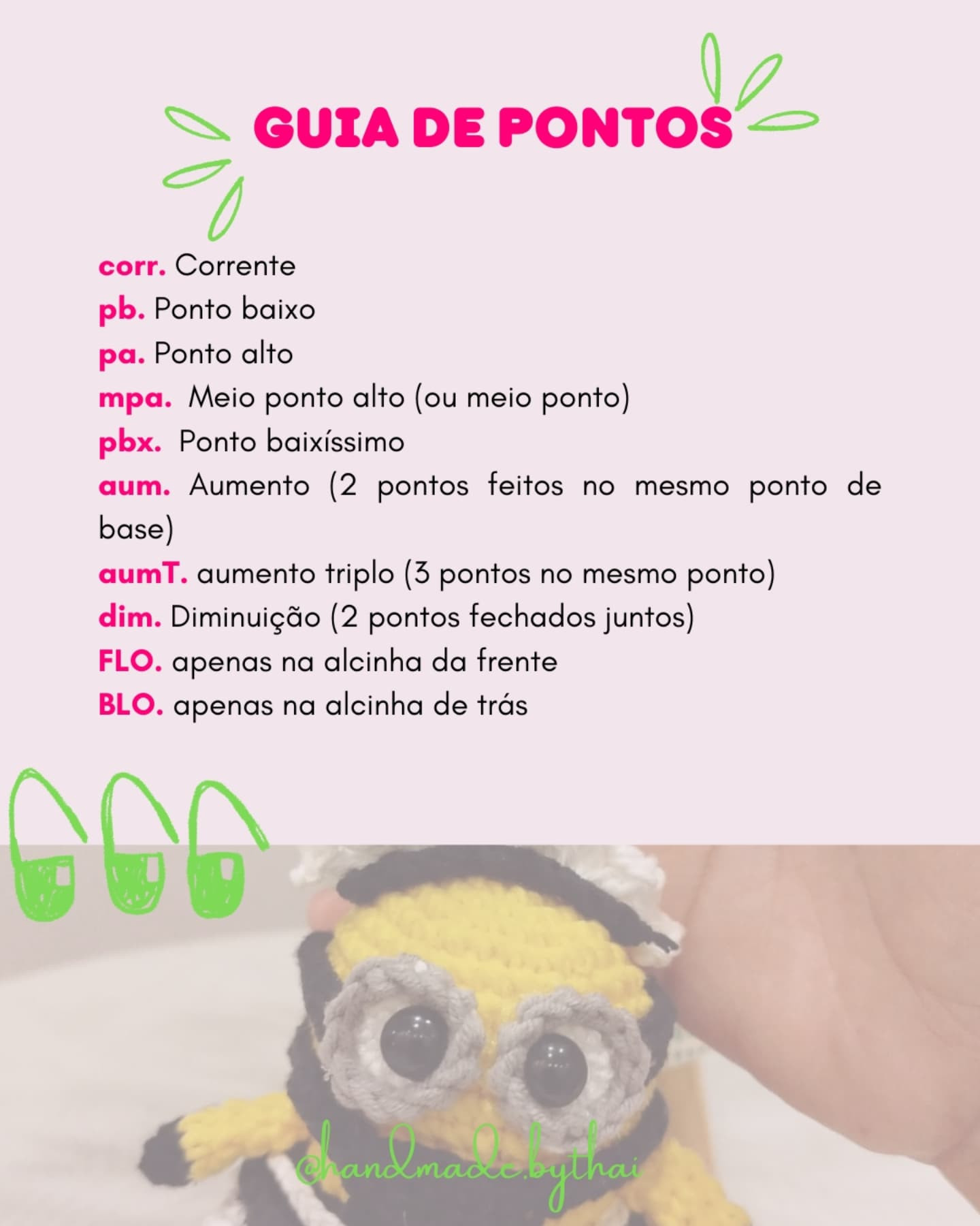 Gráfico de crochê: Minion em vestido de empregada