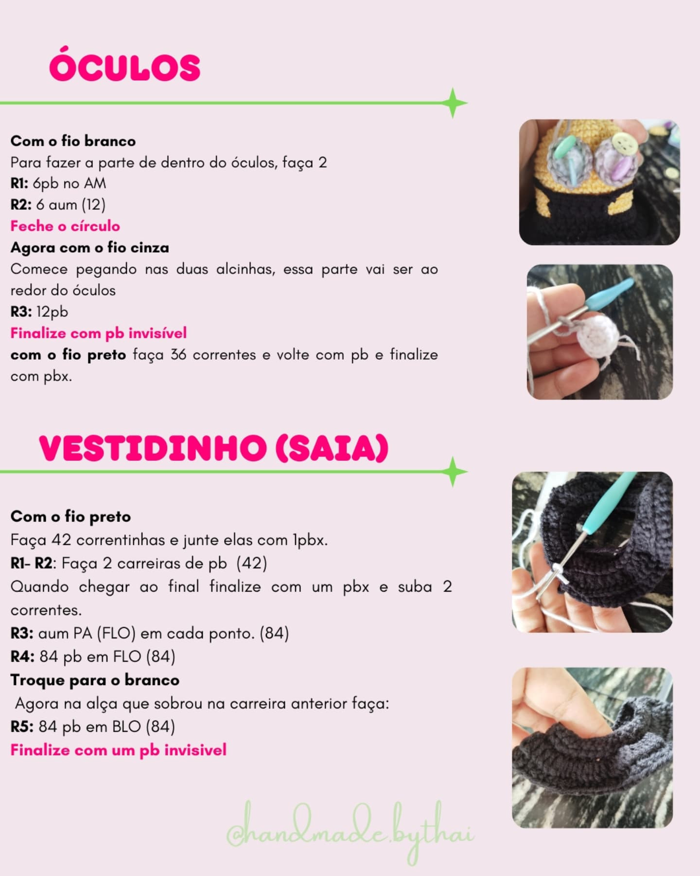 Gráfico de crochê: Minion em vestido de empregada