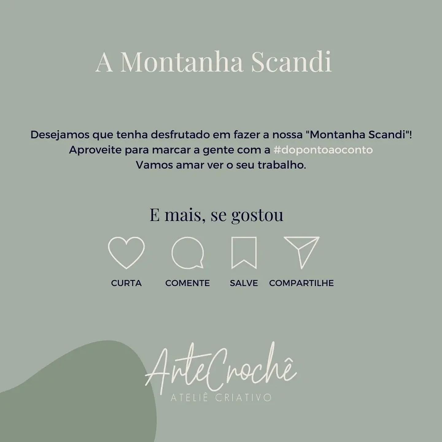 Gráfico de crochê: Montanha Scandi – Receita gratuita