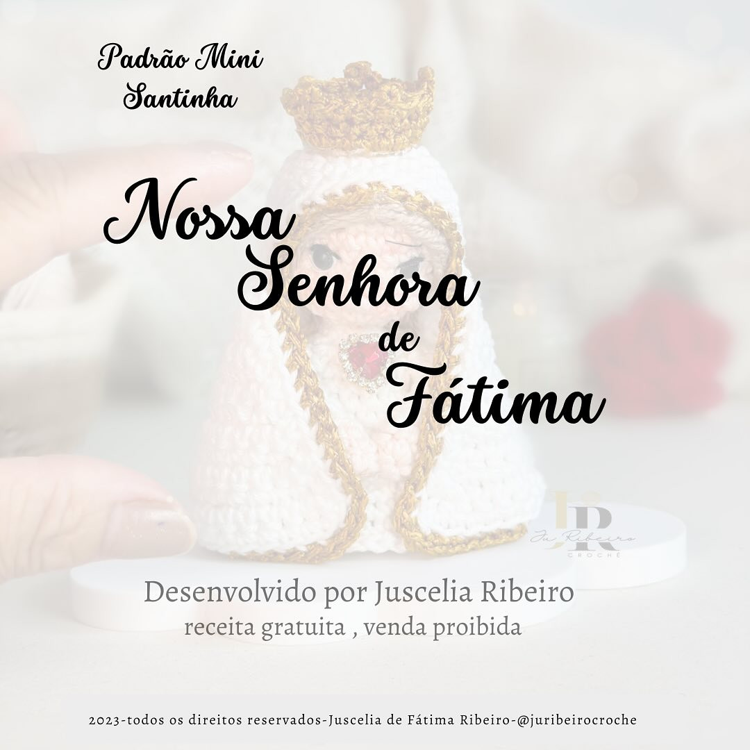 Gráfico de crochê Nossa Senhora amigurumi