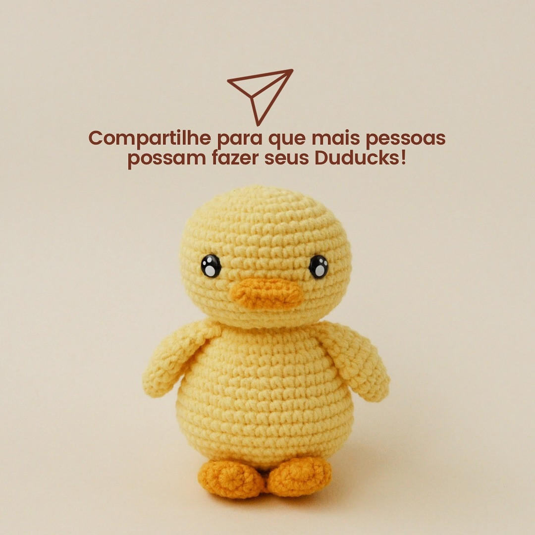 Gráfico de crochê: Patinho Amarelo Amigurumi