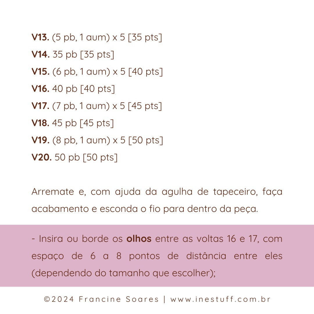 Gráfico de crochê: Pinheirinho Amigurumi