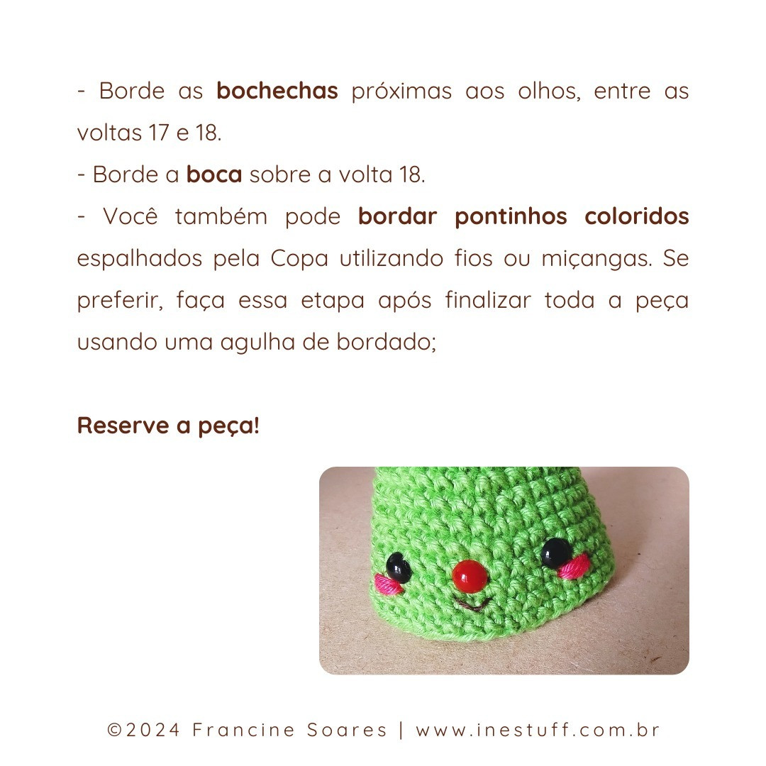 Gráfico de crochê: Pinheirinho Amigurumi