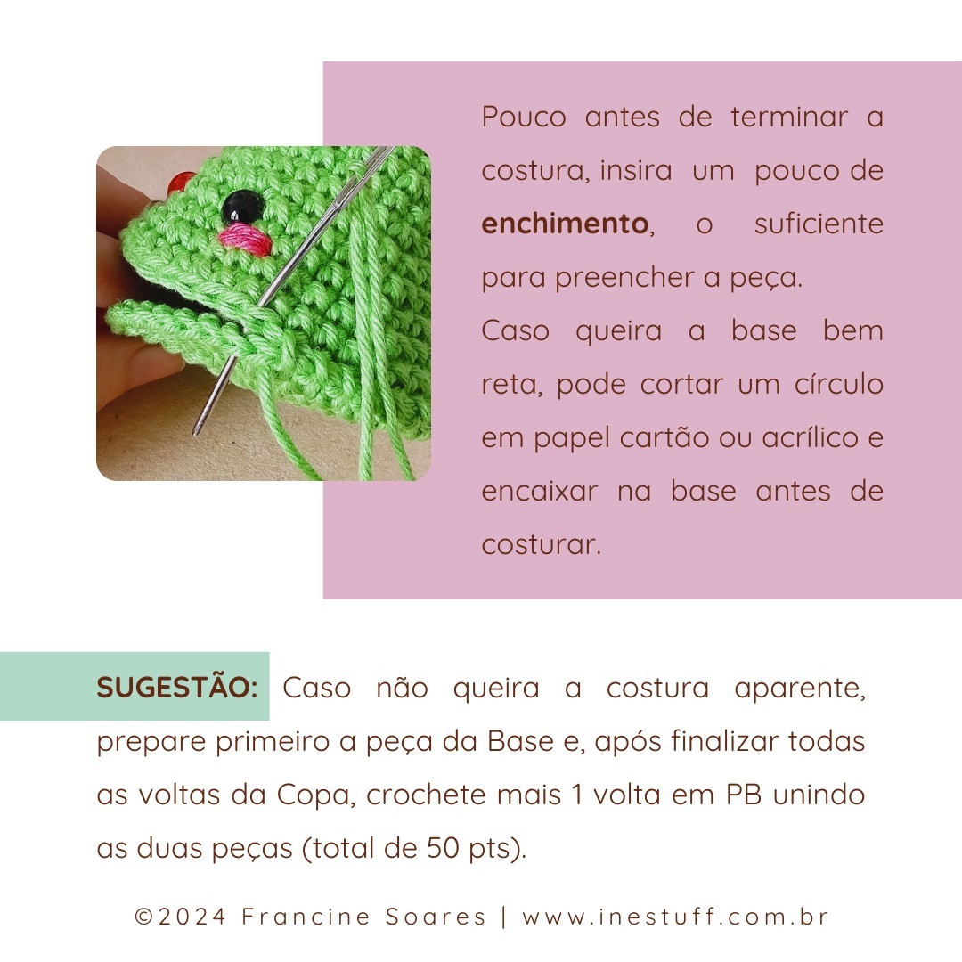 Gráfico de crochê: Pinheirinho Amigurumi