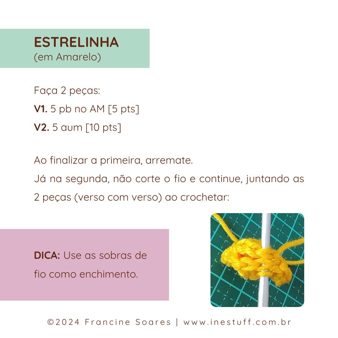 Gráfico de crochê: Pinheirinho Amigurumi