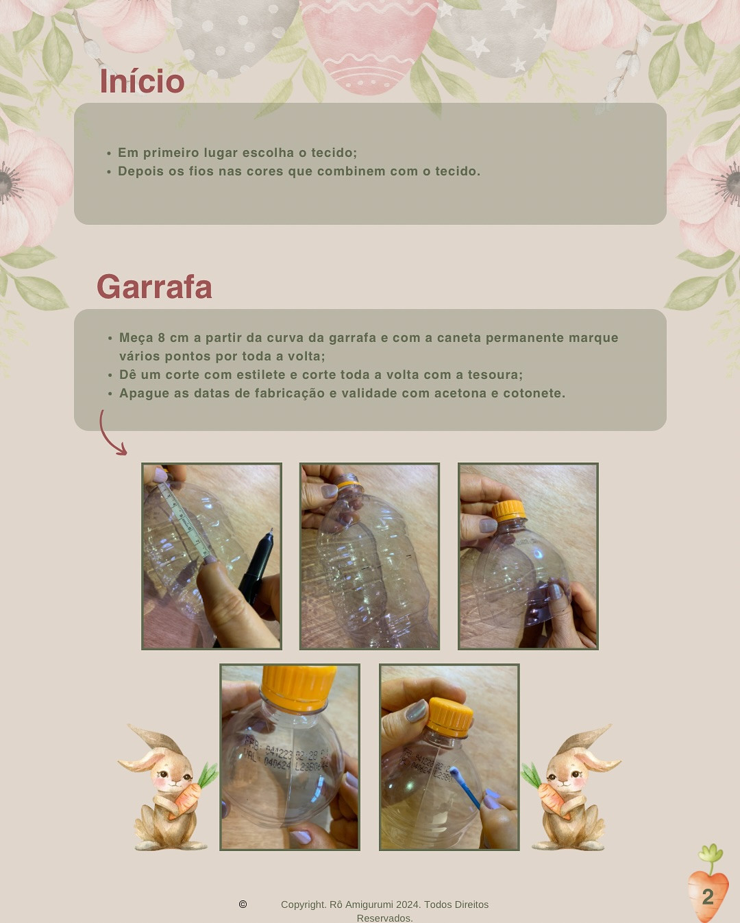 Gráfico de Crochê: Porta Chocolate de Coelho