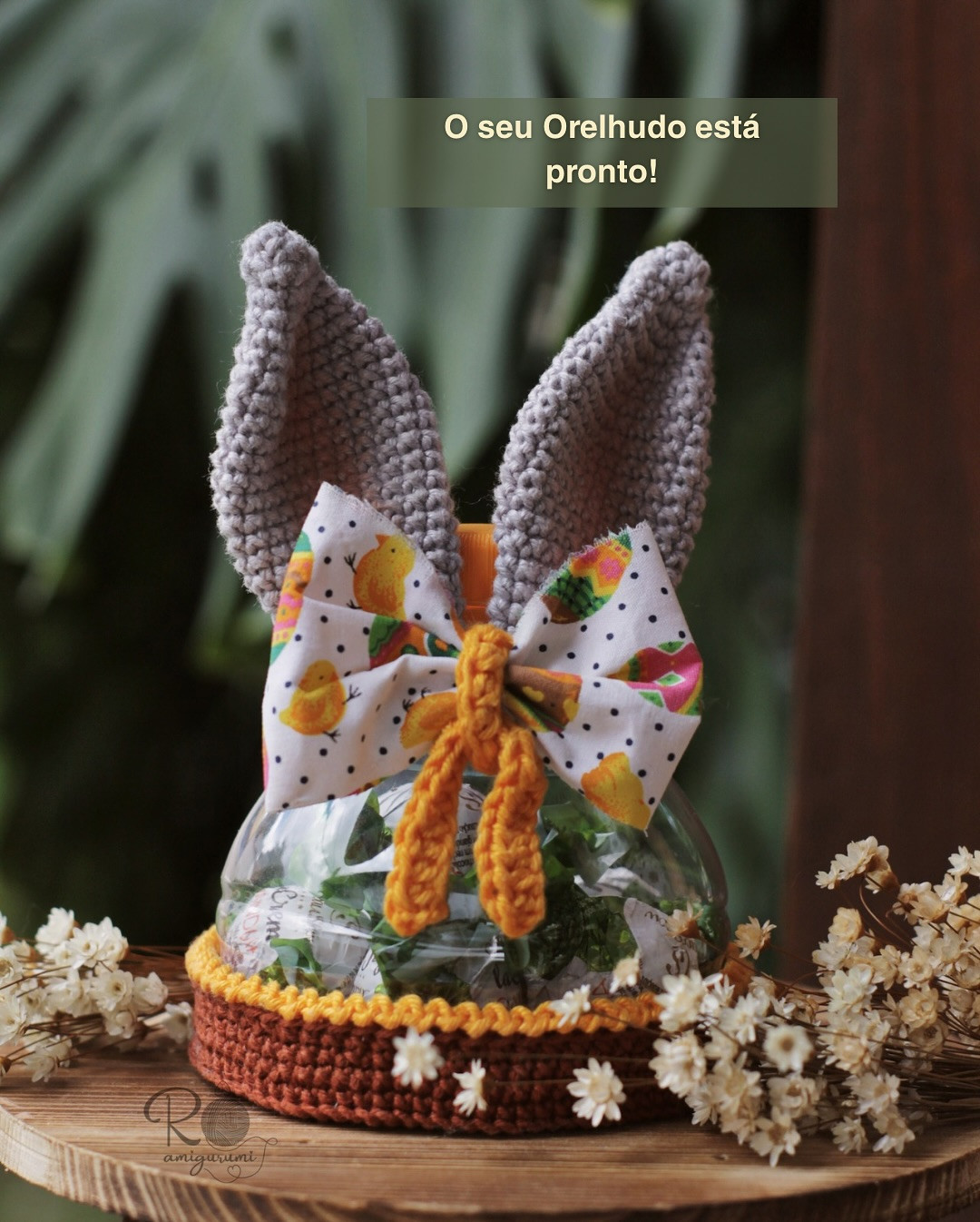 Gráfico de Crochê: Porta Chocolate de Coelho