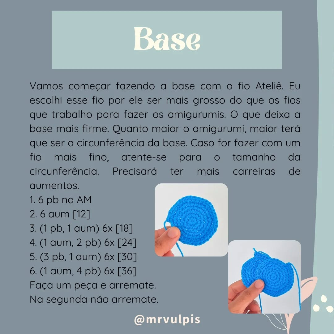 Gráfico de crochê: Suporte charmoso para amigurumi