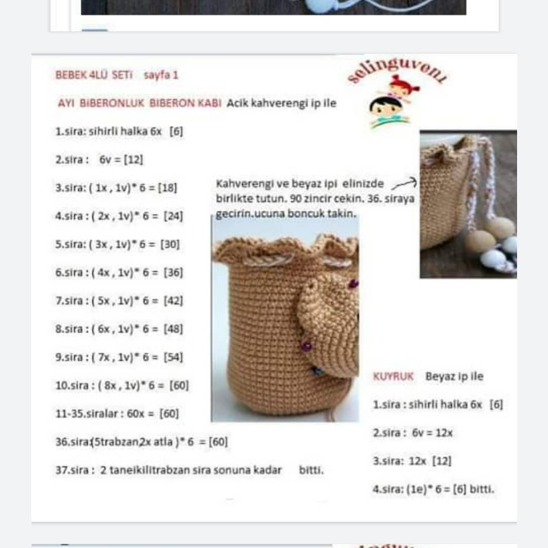 Gráficos de crochê de bichinhos de pelúcia para bebê.