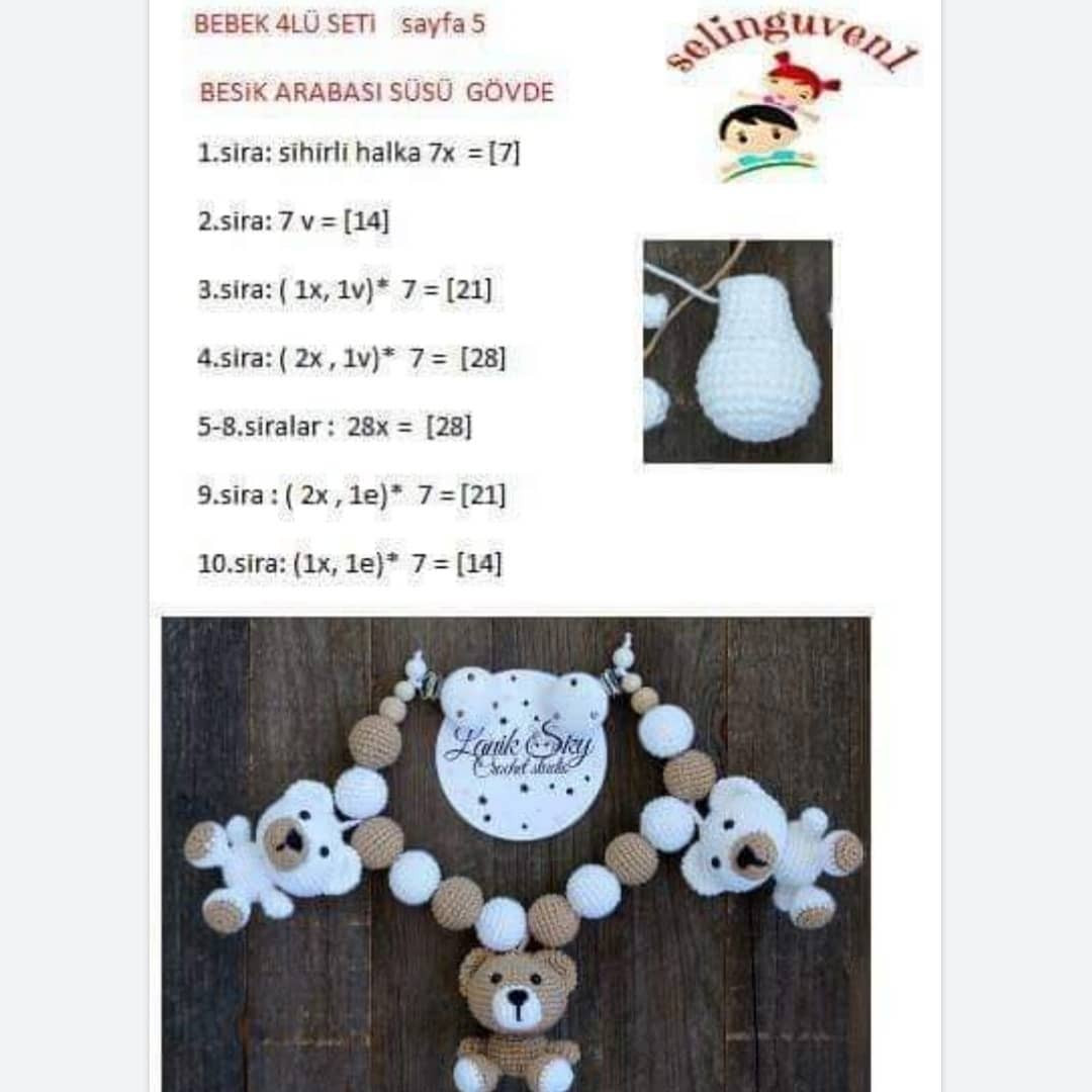 Gráficos de crochê de bichinhos de pelúcia para bebê.