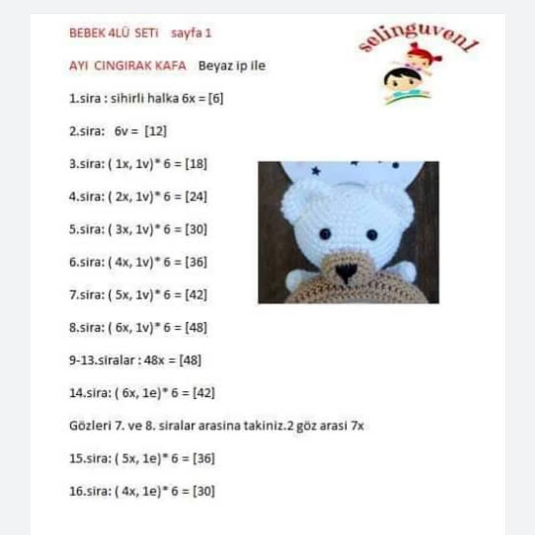 Gráficos de crochê de bichinhos de pelúcia para bebê.