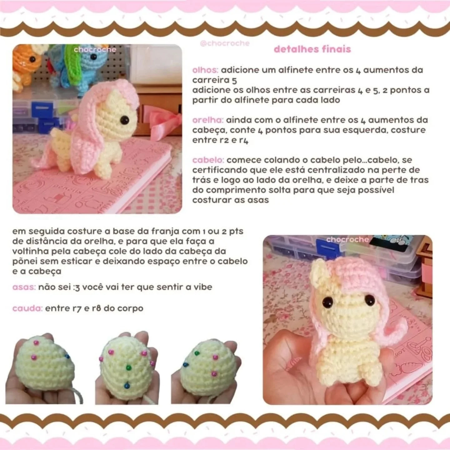 Gráficos gratuitos de amigurumi My Little Pony