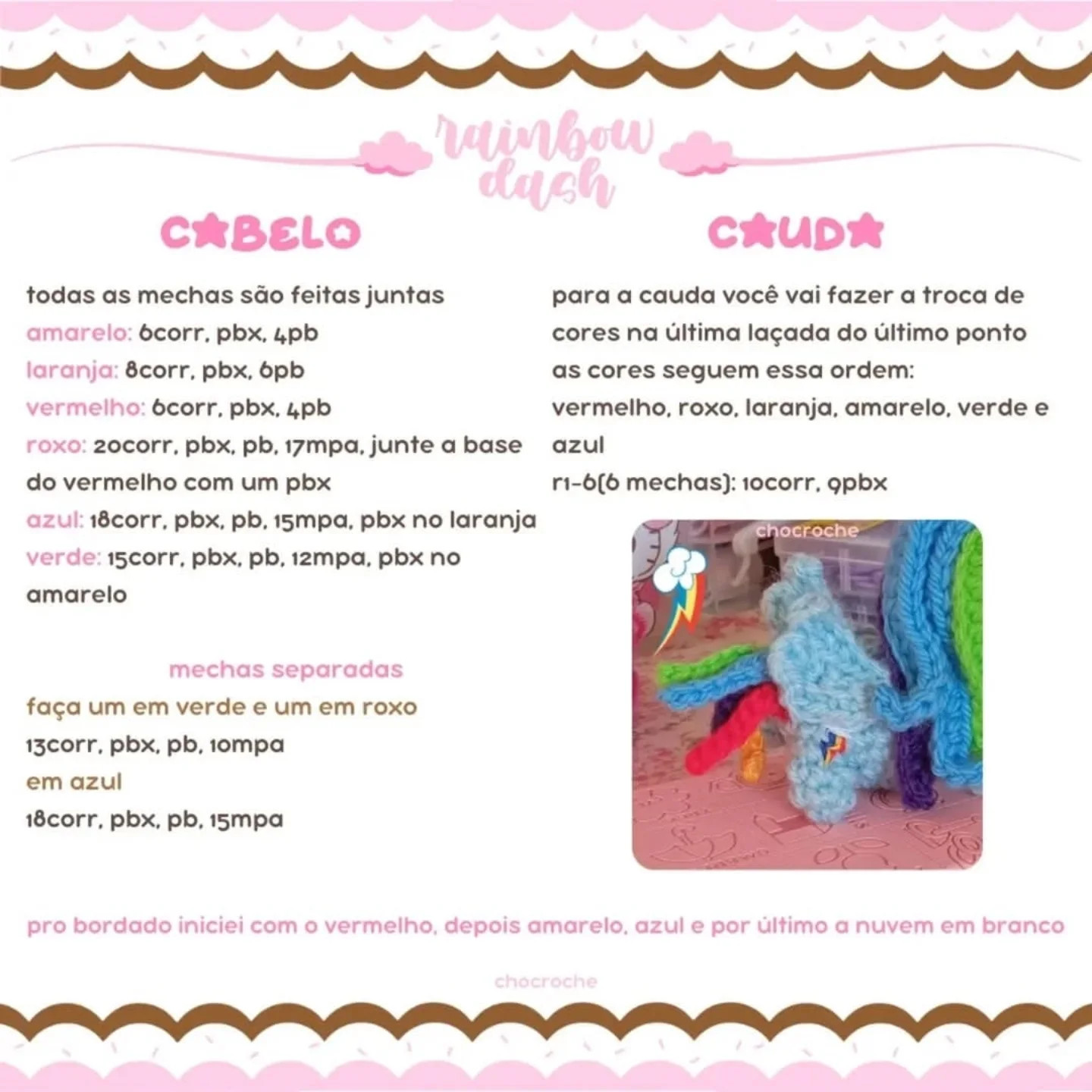 Gráficos gratuitos de amigurumi My Little Pony