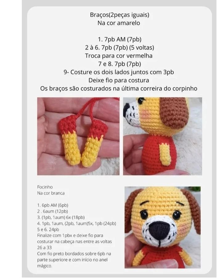 Grátis: Amigurumi Cachorrinho Pudim