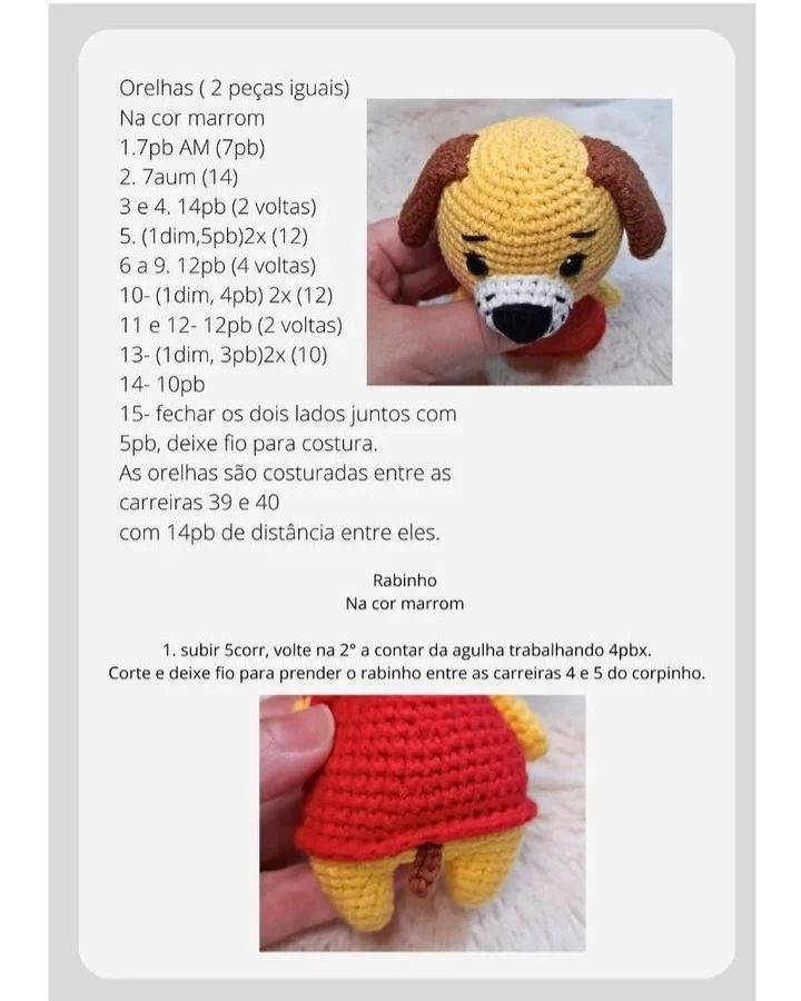Grátis: Amigurumi Cachorrinho Pudim