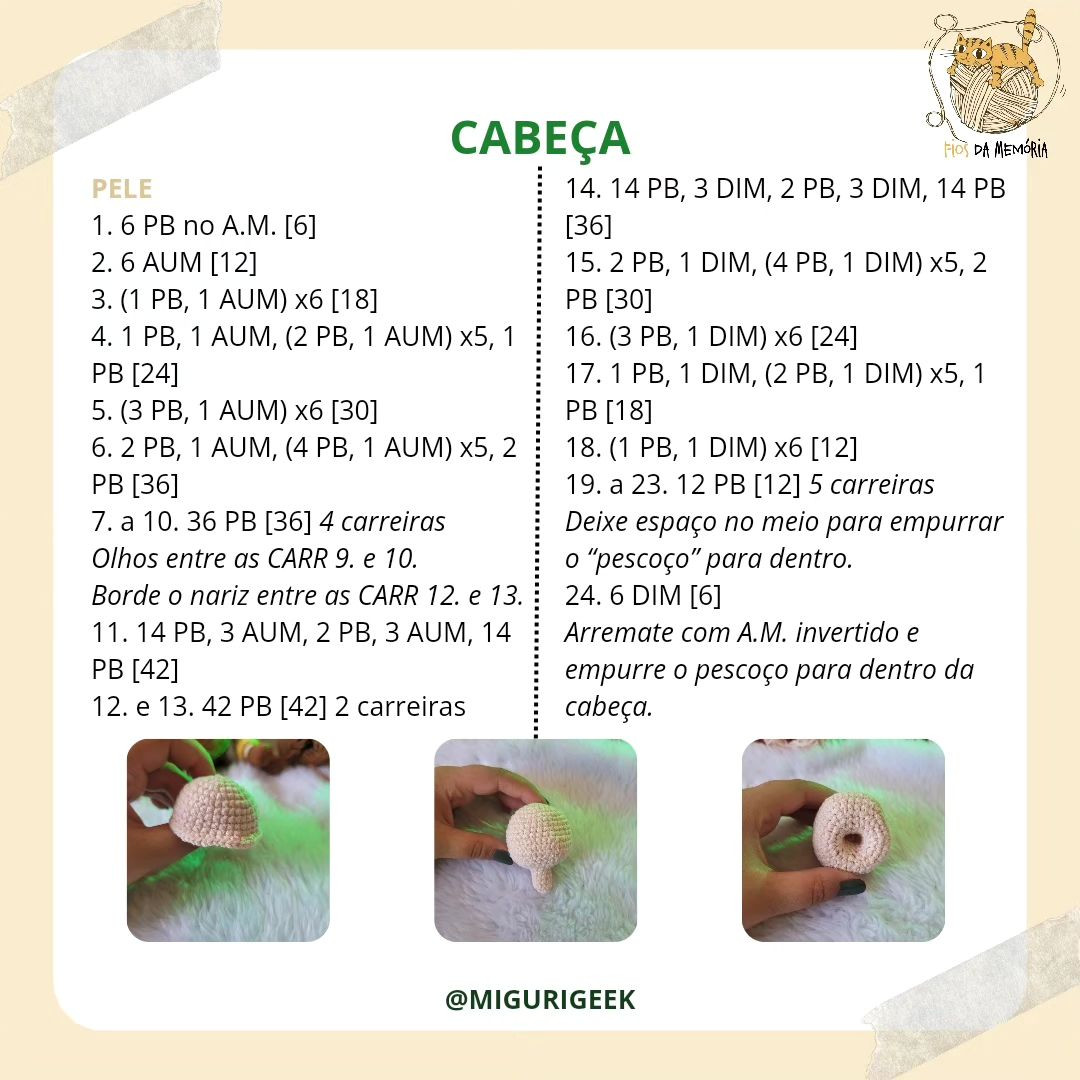 Grátis: Amigurumi do Menino do Barril