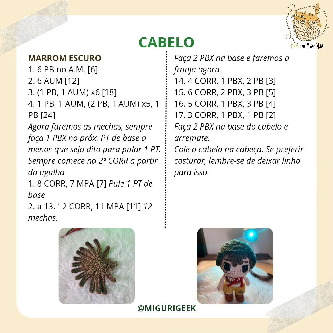 Grátis: Amigurumi do Menino do Barril