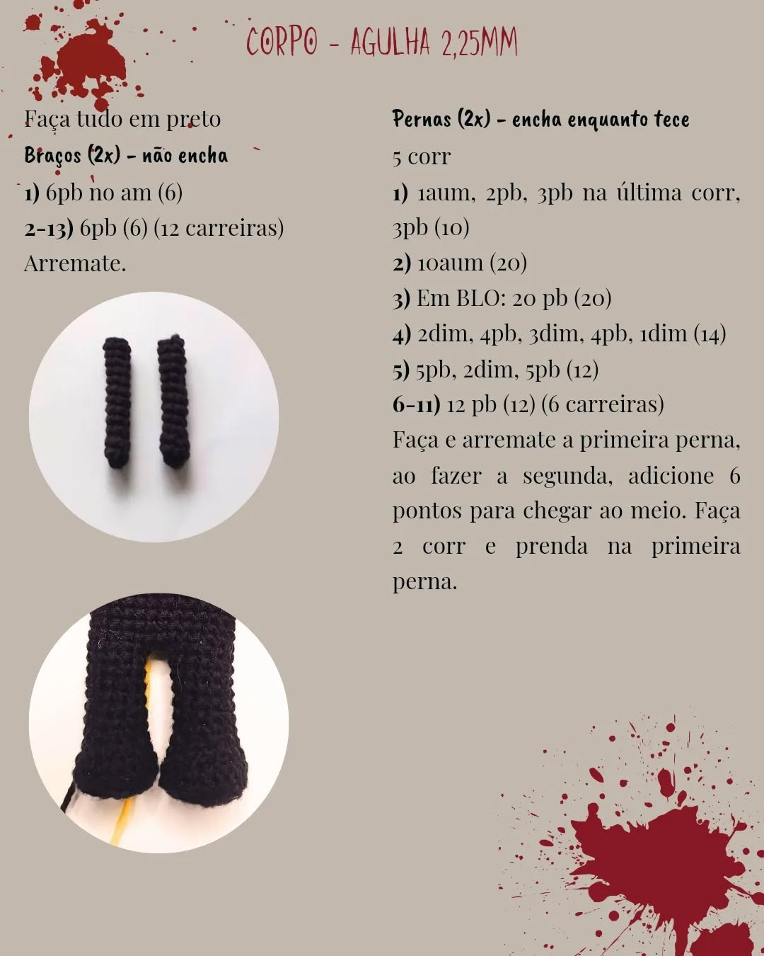 Grátis: Amigurumi Ghostface, tutorial passo a passo