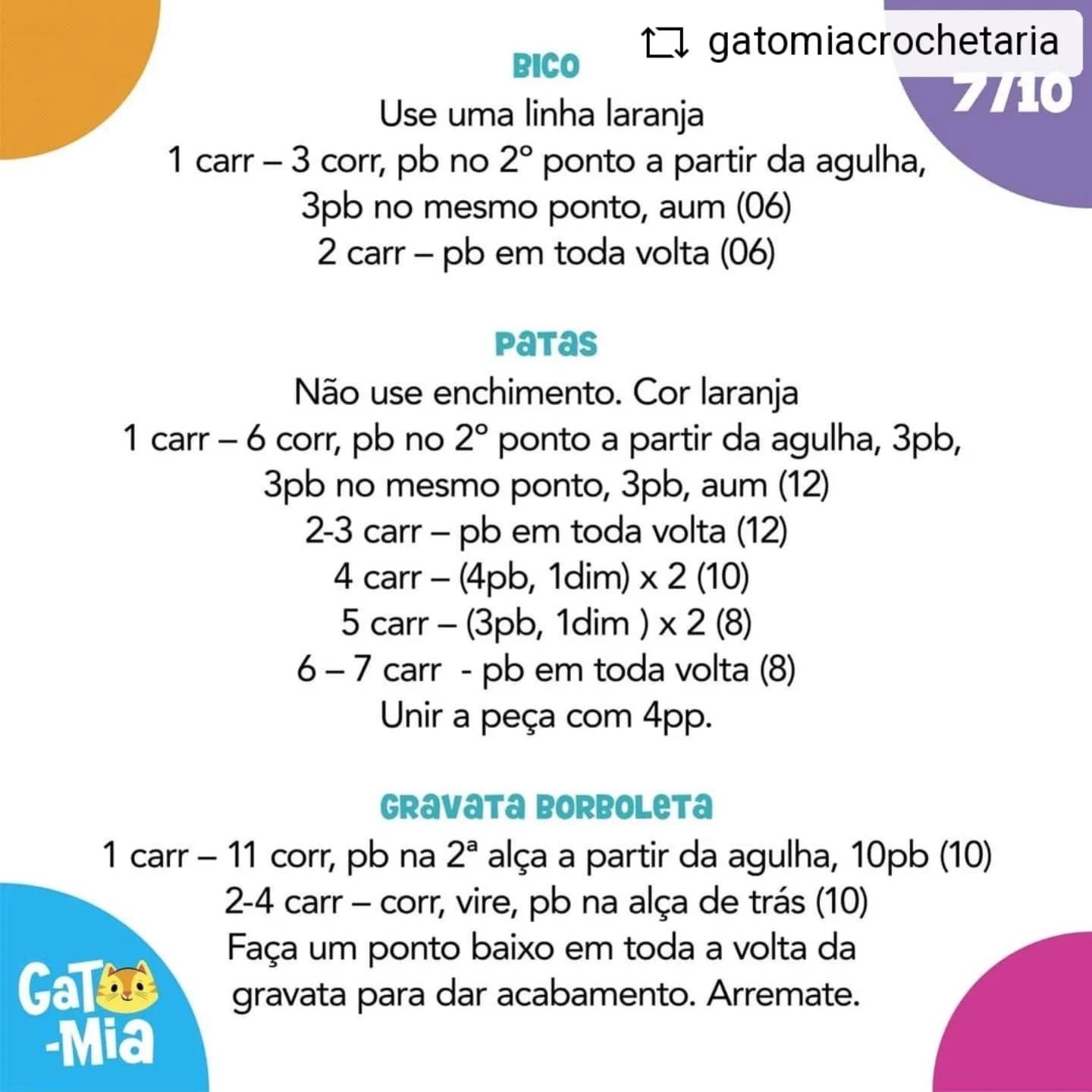 Grátis: Amigurumi Pinguim de Festa em Crochê