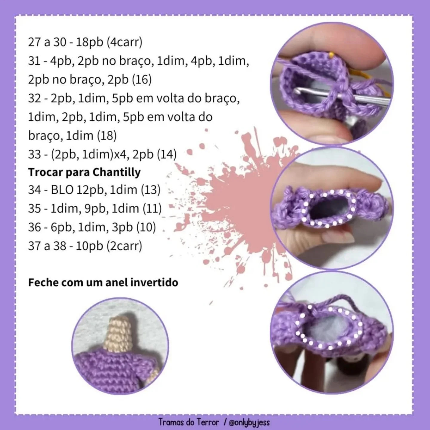 Grátis: Amigurumi Yuno Gasai de Mirai Nikki