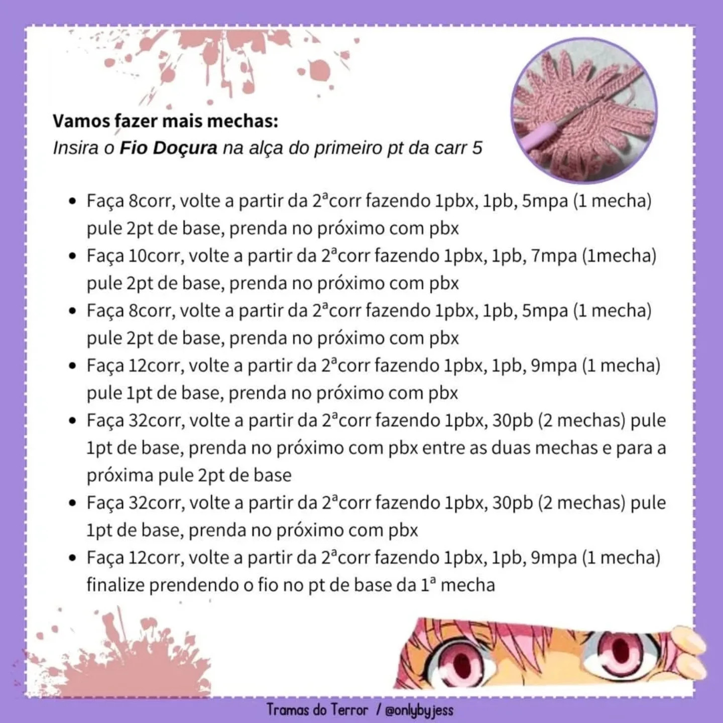 Grátis: Amigurumi Yuno Gasai de Mirai Nikki
