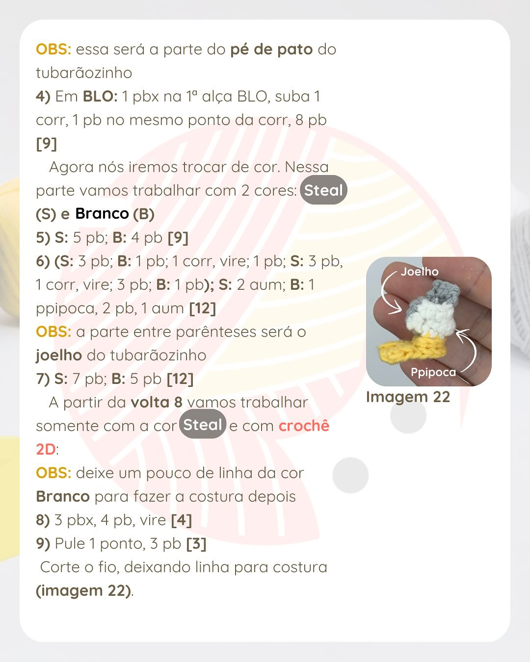 Grátis: Crochê do Tubarão Jeff