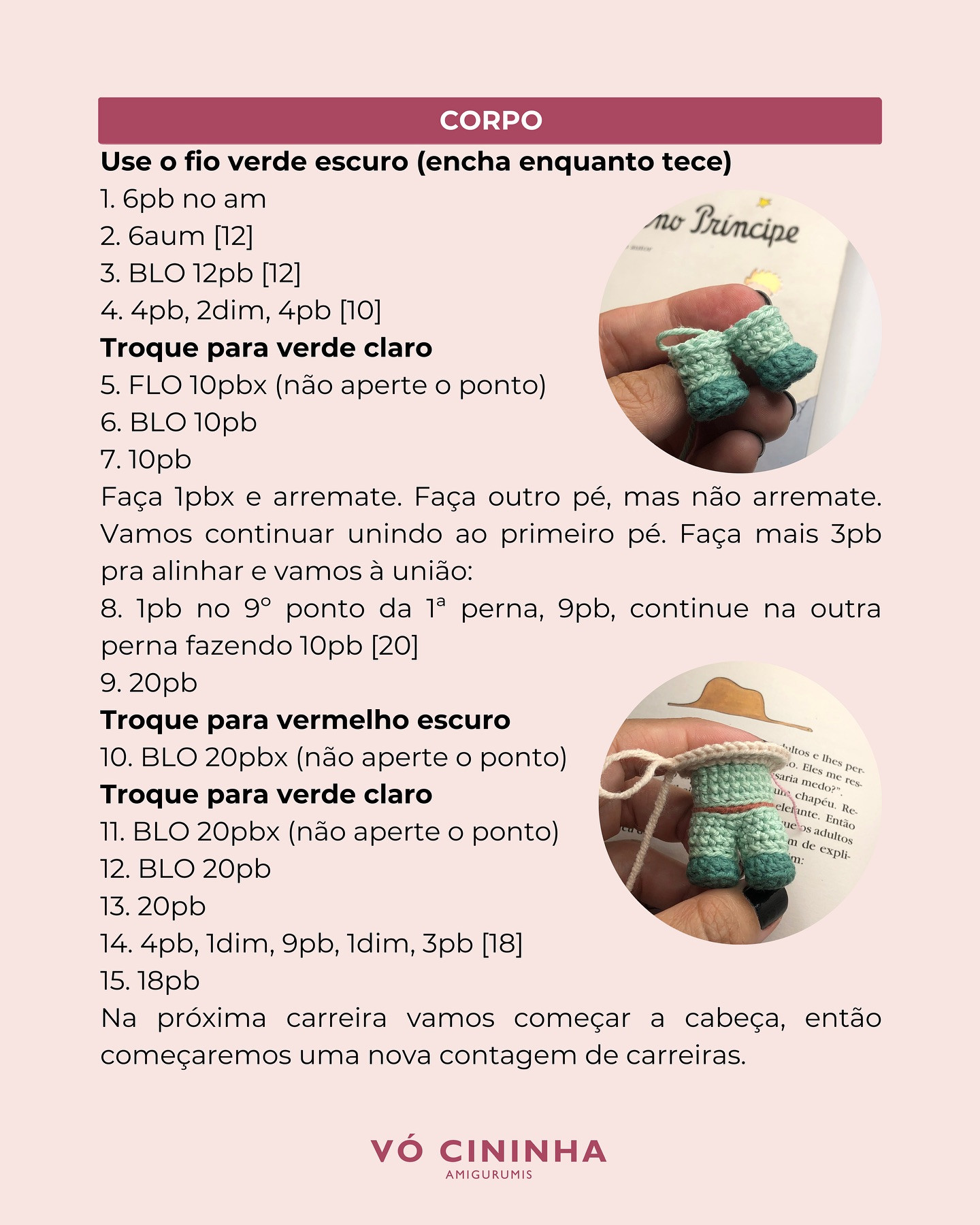 Grátis: Gráfico Amigurumi do Pequeno Príncipe