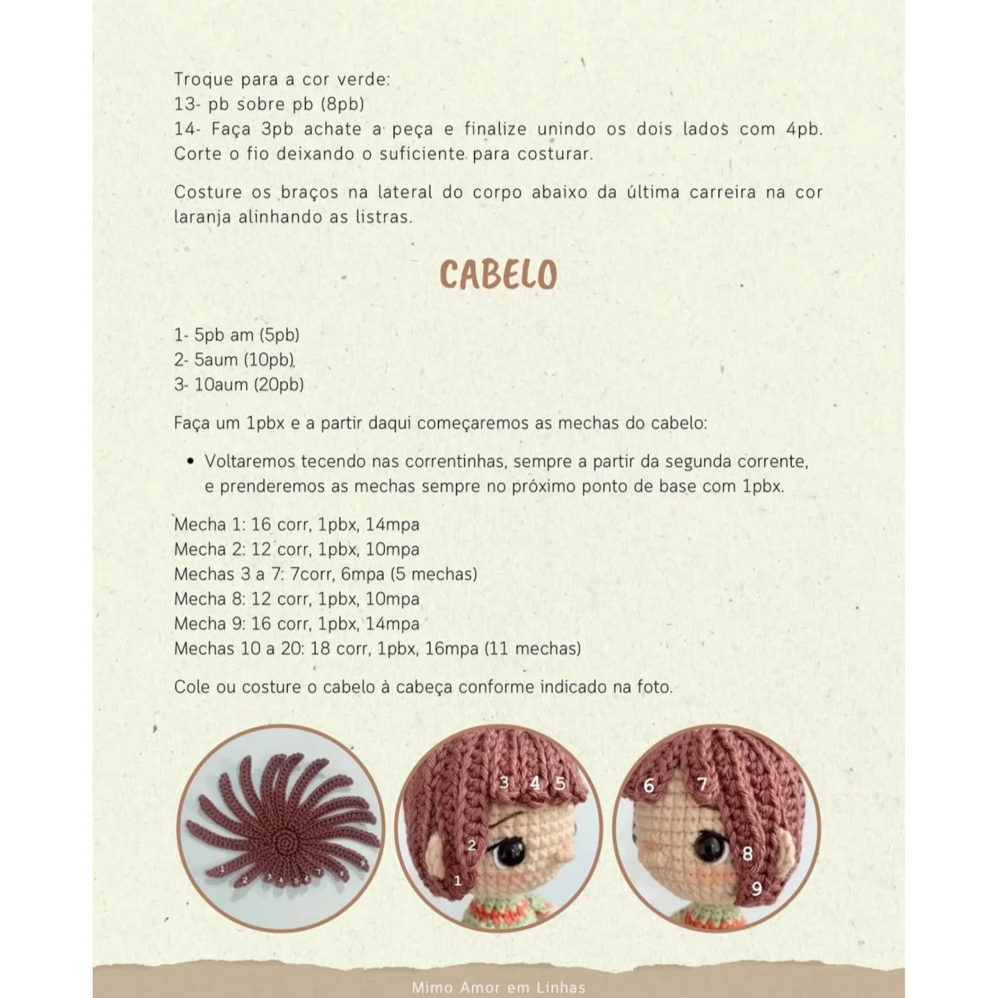 Grátis: Gráfico Amigurumi Menino Oliver com Balão