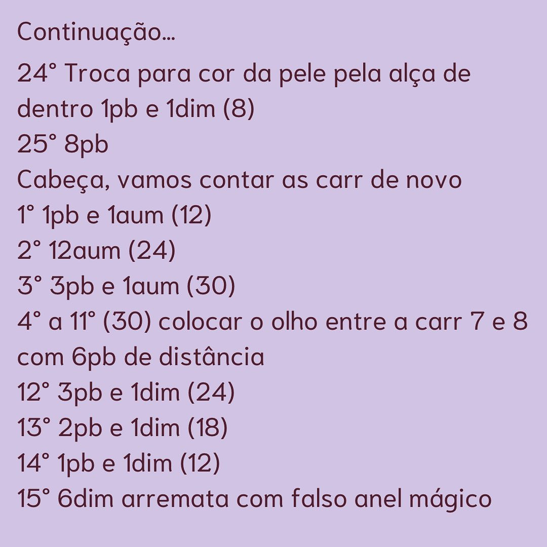 Grátis: Gráfico de amigurumi Boo do Monstros S.A.