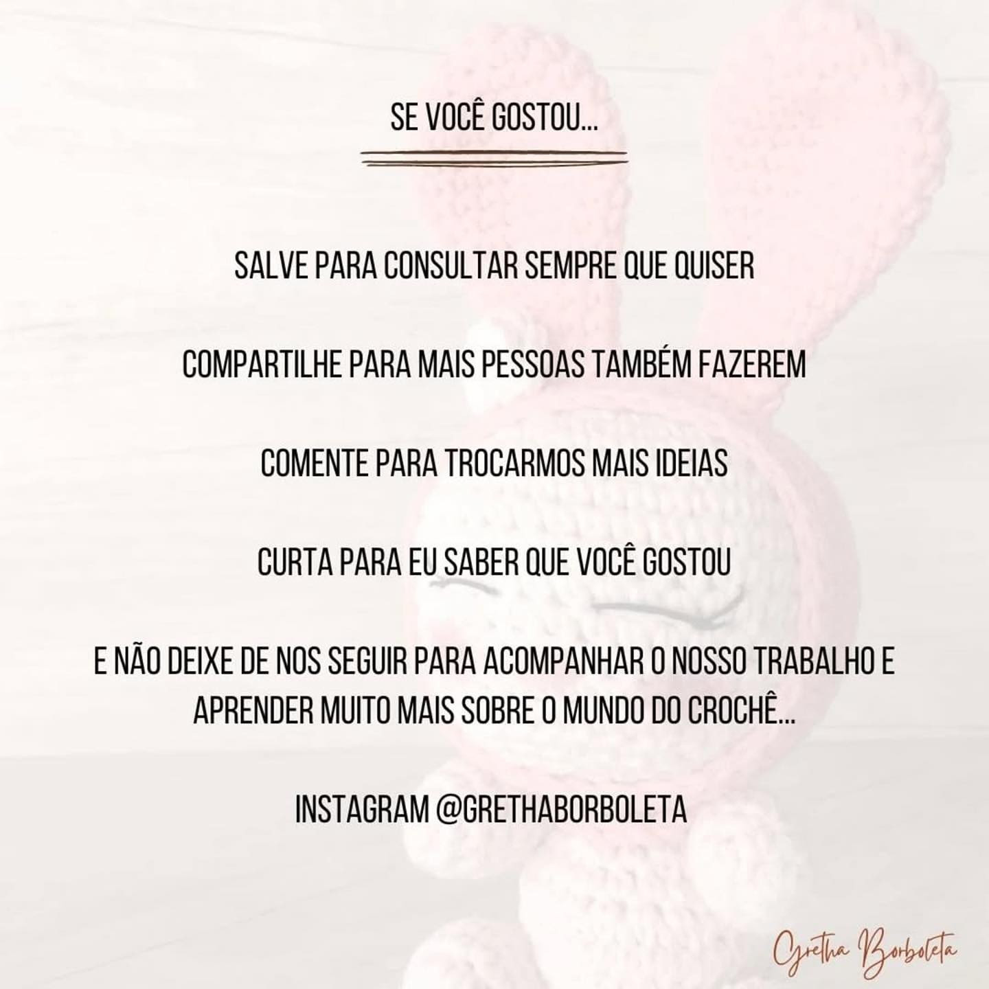 Grátis:  Gráfico de amigurumi coelhinho My Melody