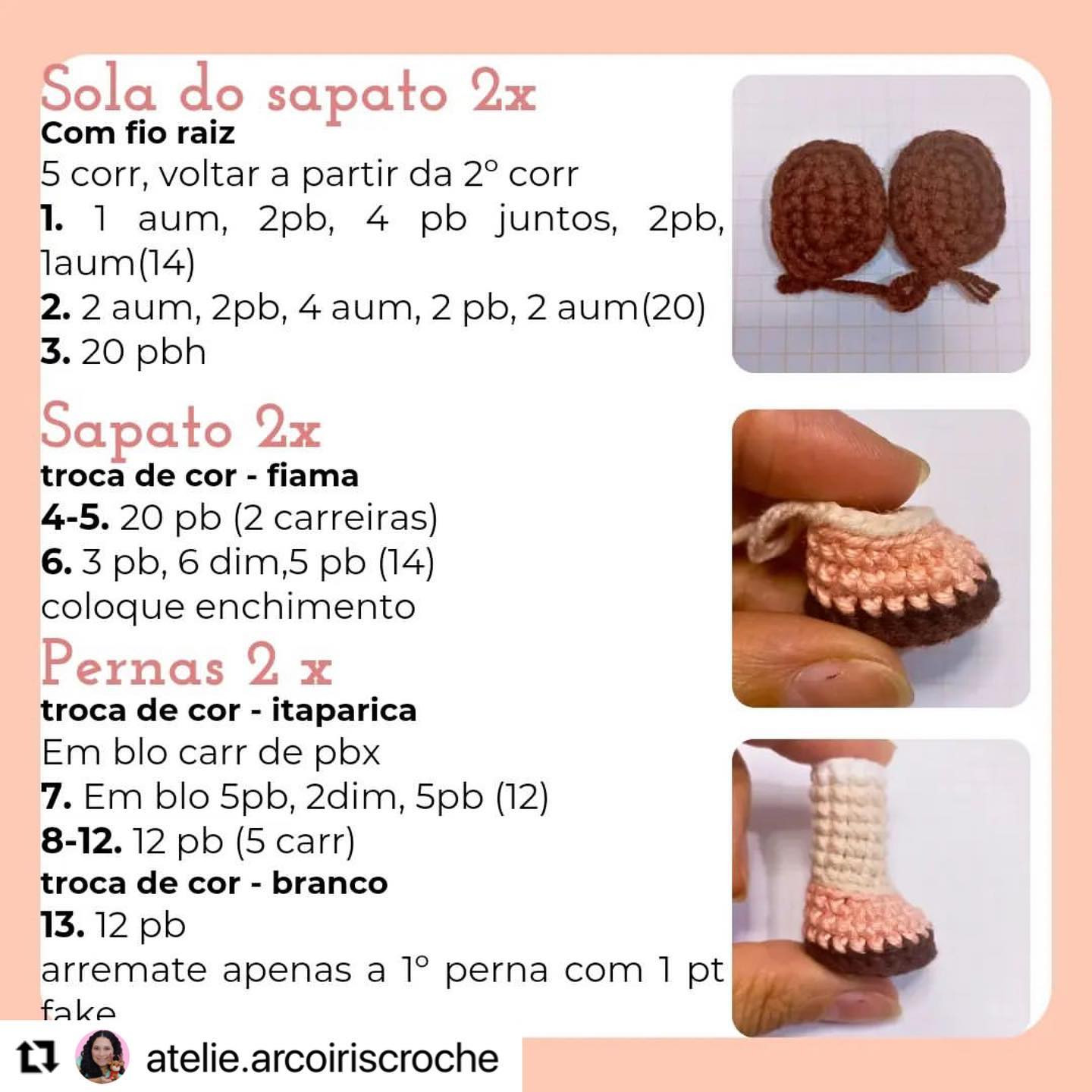 Grátis: Gráfico de amigurumi da boneca Elisa