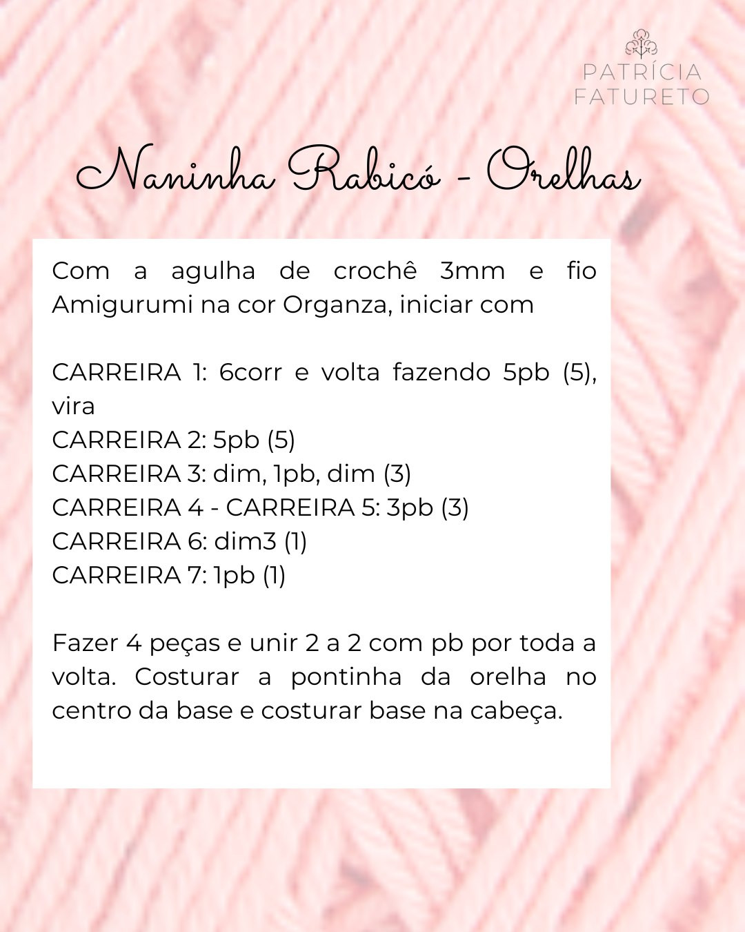 Grátis: Gráfico de crochê de mantinha porquinho.