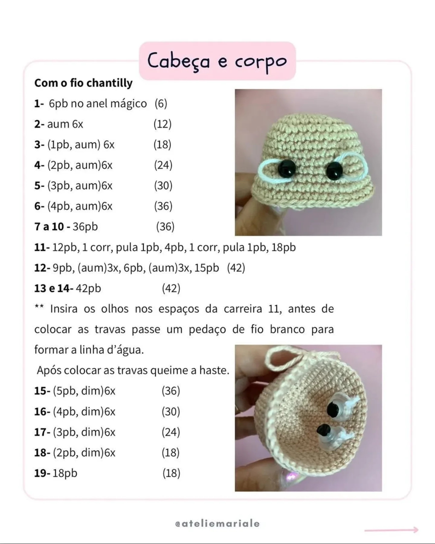 Grátis: Padrão Amigurumi Borboleta Slim