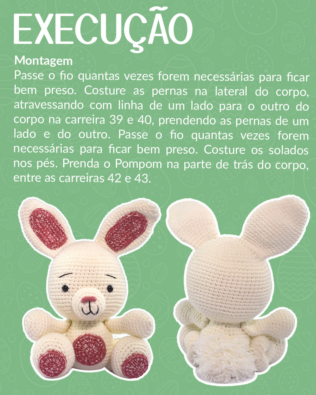 Grátis: Padrão Amigurumi Coelho João