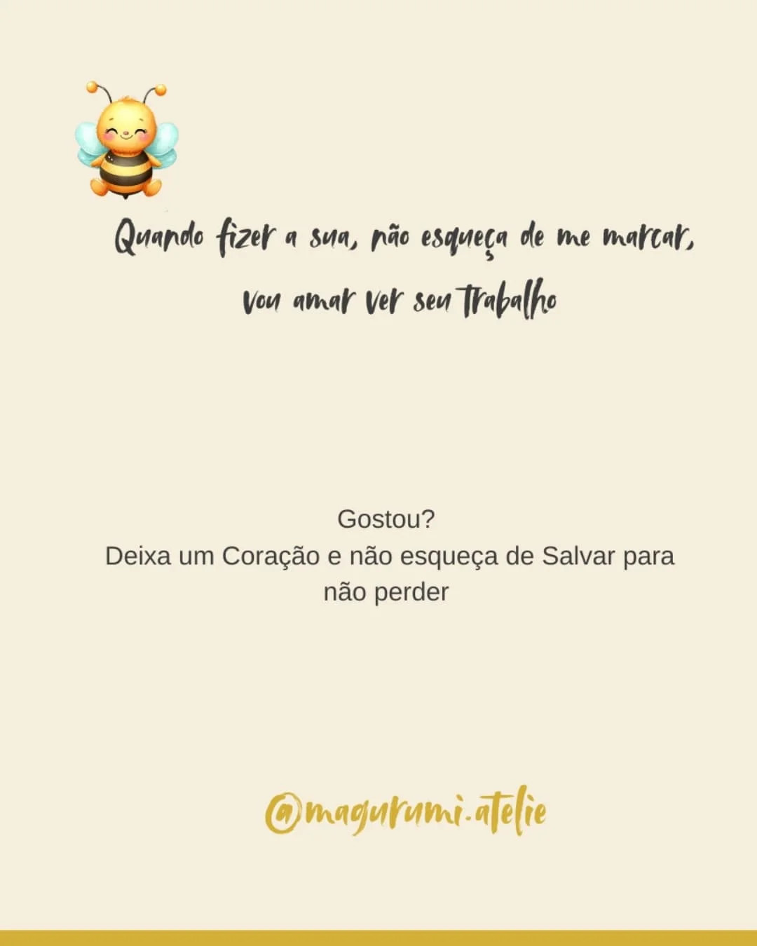 Grátis: Padrão amigurumi de abelhinha