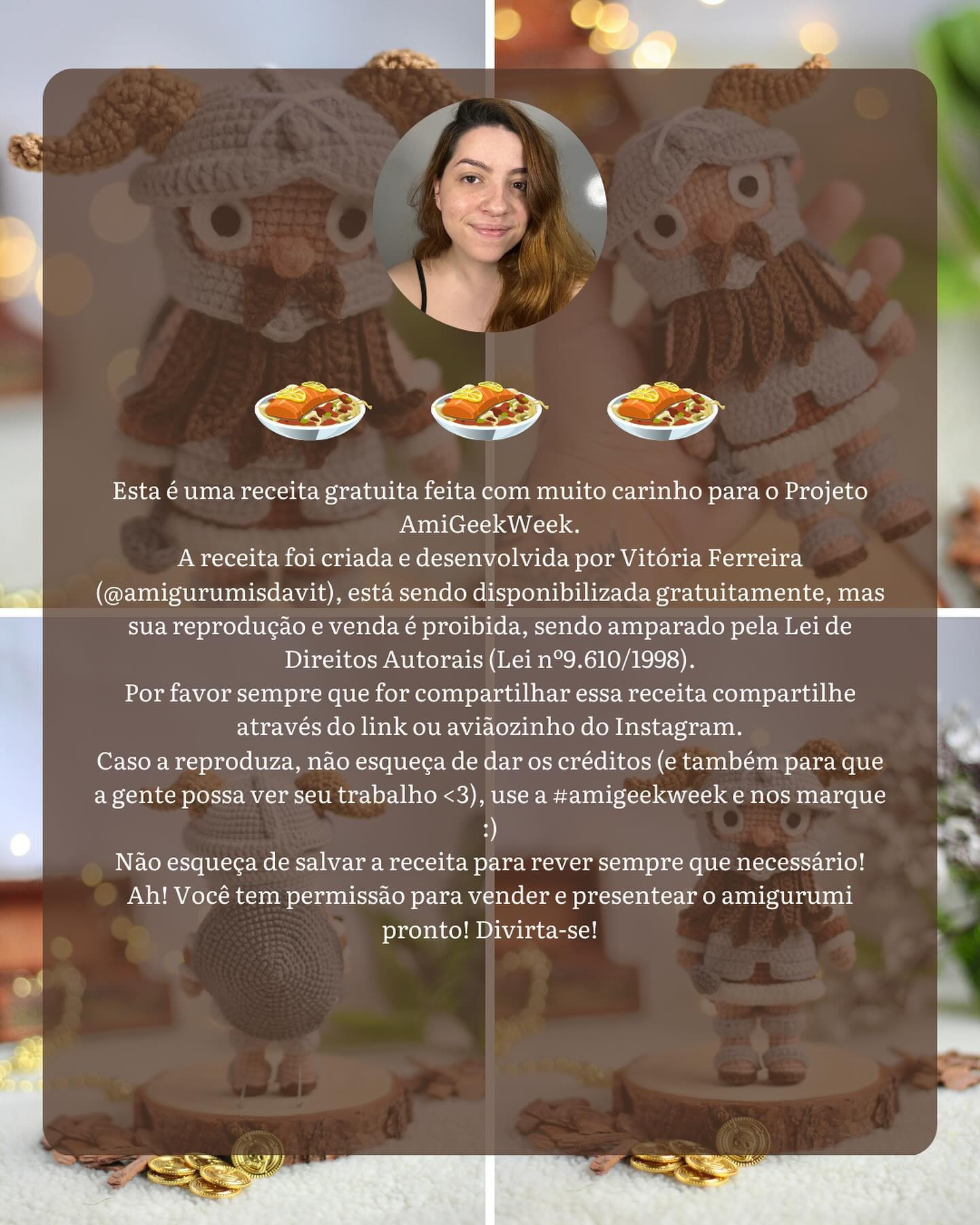 Grátis! Padrão Amigurumi Senshi Guerreiro