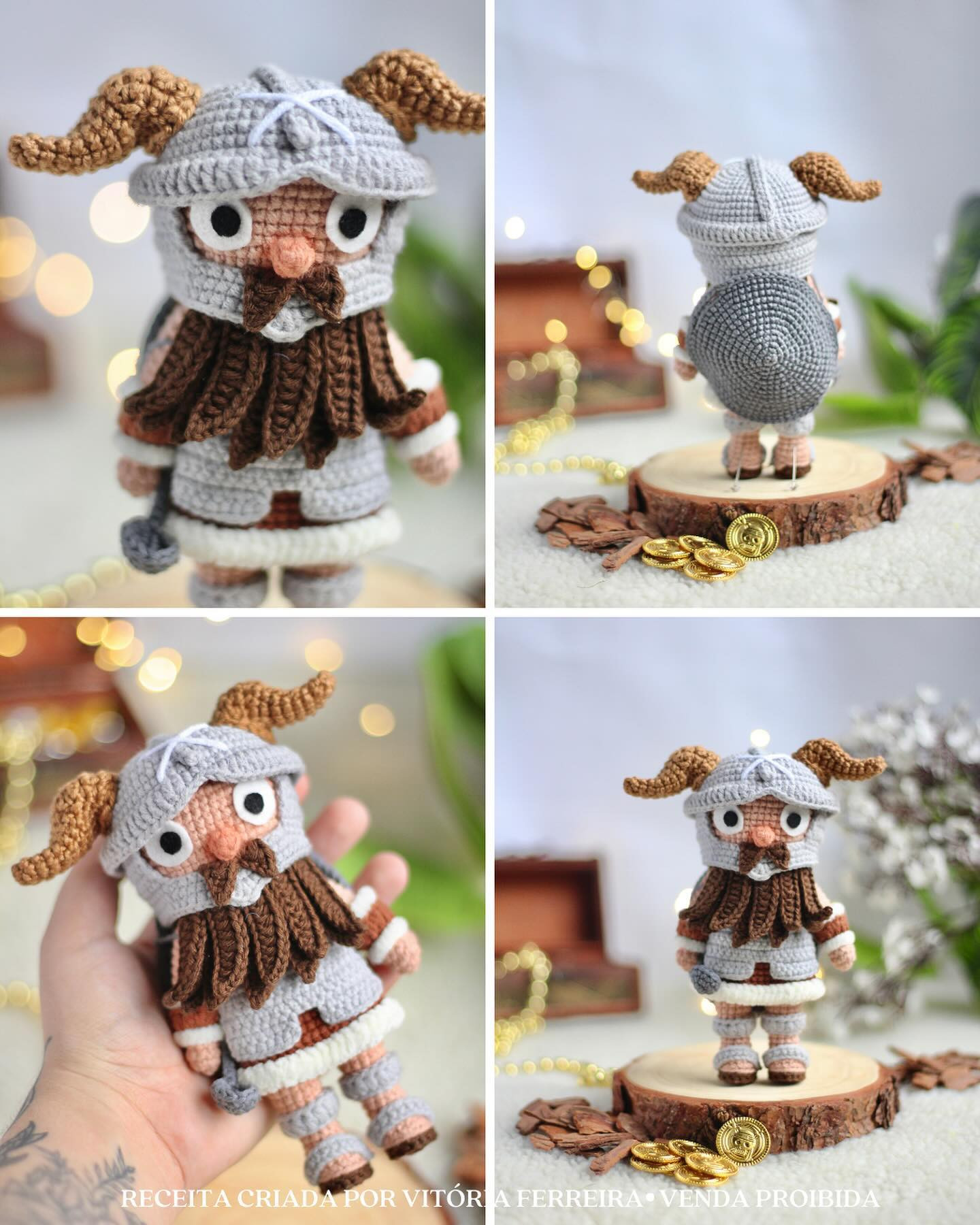Grátis! Padrão Amigurumi Senshi Guerreiro
