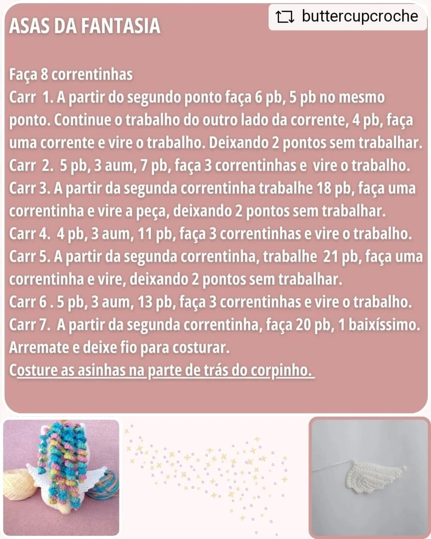 Grátis: Padrão de amigurumi de Patinho Unicórnio