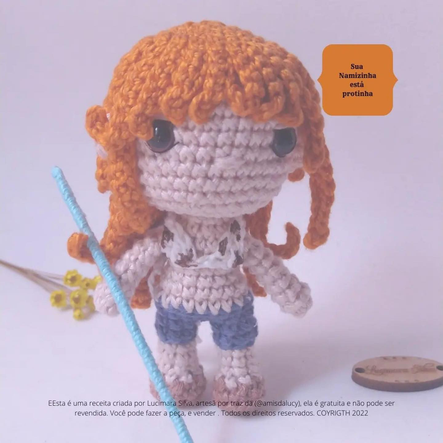 Grátis: Padrão de amigurumi Nami