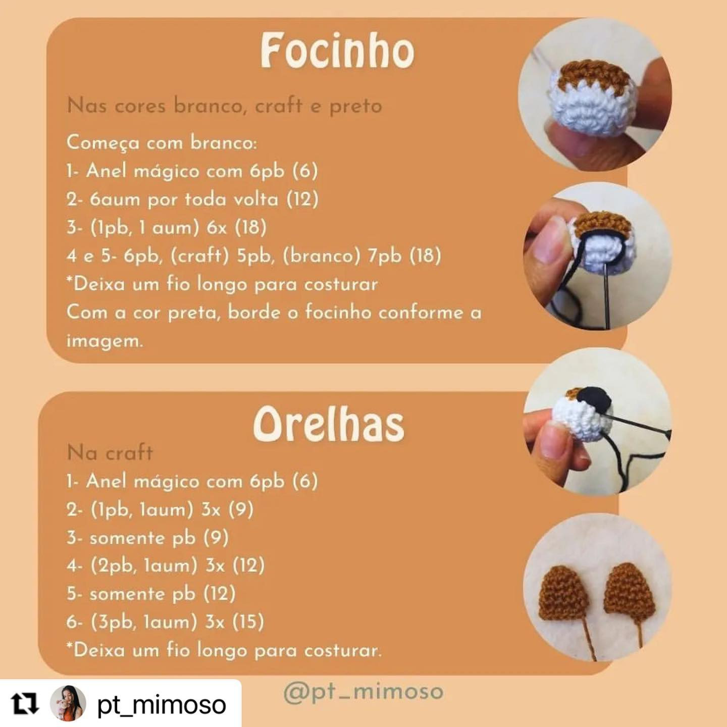 Grátis: Padrão de chaveiro onça pintada em crochê.